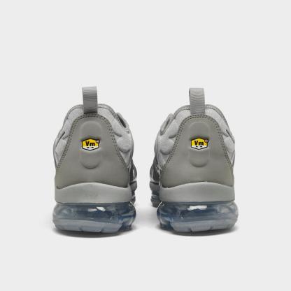 Men's Nike Air VaporMax Plus Running Shoes - Wolf Grey/Metallic Silver/Dark Grey