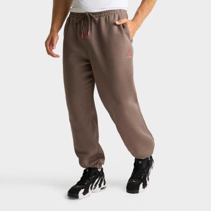 Men's Jordan Brooklyn Jumpman Air French Terry Jogger Pants - Palomino/University Red - view 1