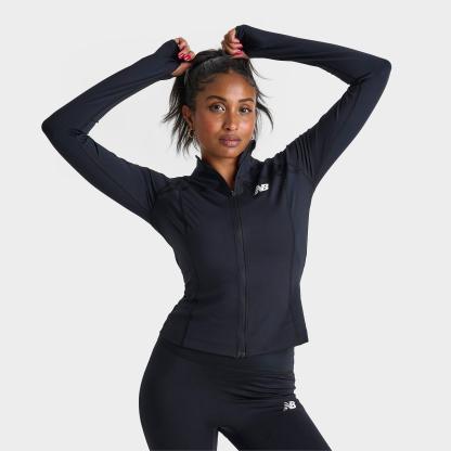 Women's New Balance Full-Zip Training Jacket - Black - view 1