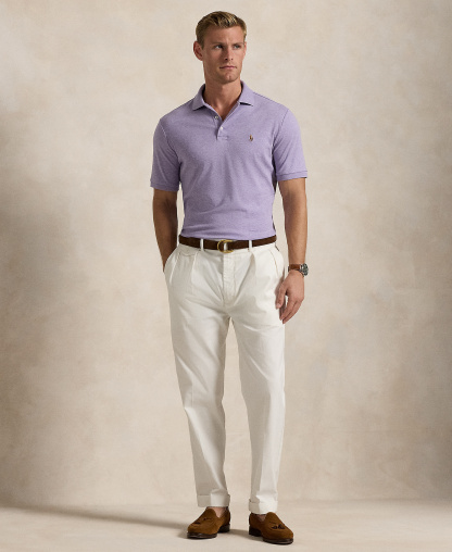 Polo Ralph Lauren Men's Classic-Fit Soft Cotton Polo Shirt - Purple Heather