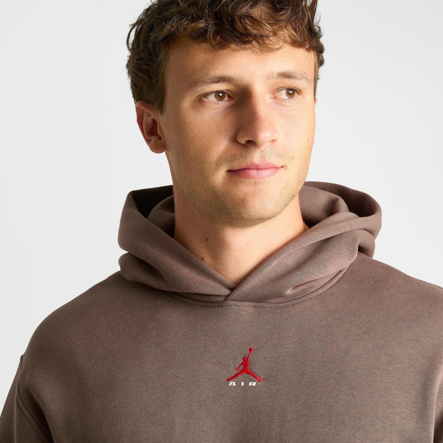 Men's Jordan Brooklyn Statement Pullover Hoodie - Palomino/University Red - view 5