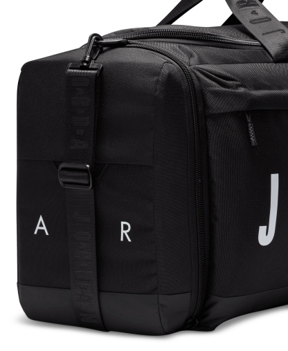 Jordan Large Logo Duffel Bag - Black/Gym Red/White