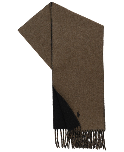 Polo Ralph Lauren Men's Classic Wool Blend Reversible Scarf - Brown