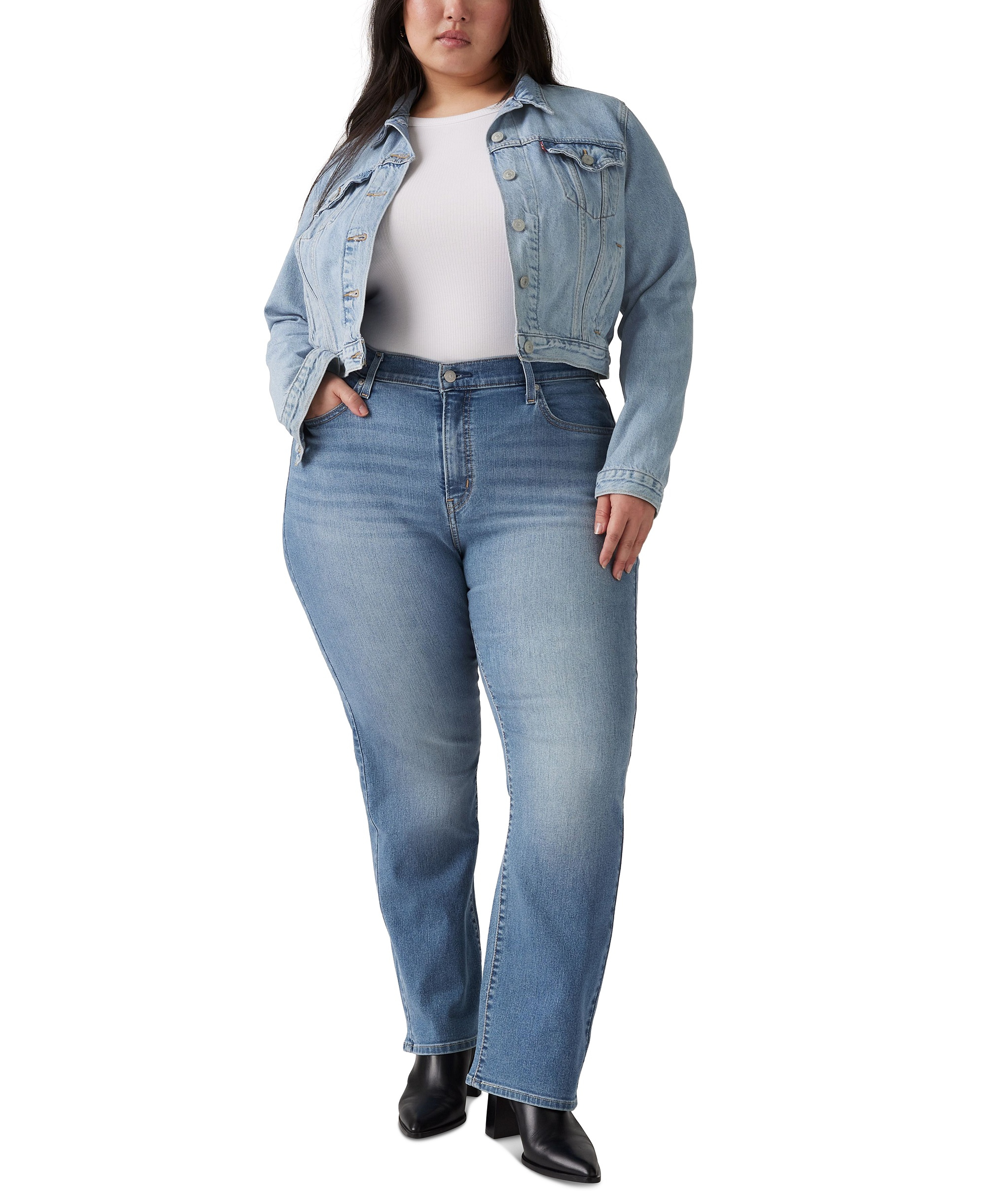 Levi's Women's 724 Straight-Leg Jeans - Eternal Indigo Mid