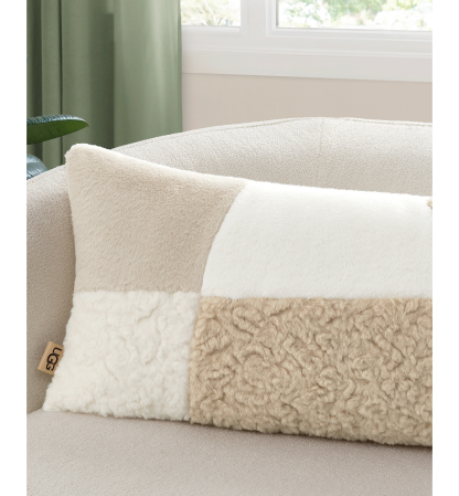 UGG® Sibel Textured Decorative Pillow, 14" x 30" - Cream