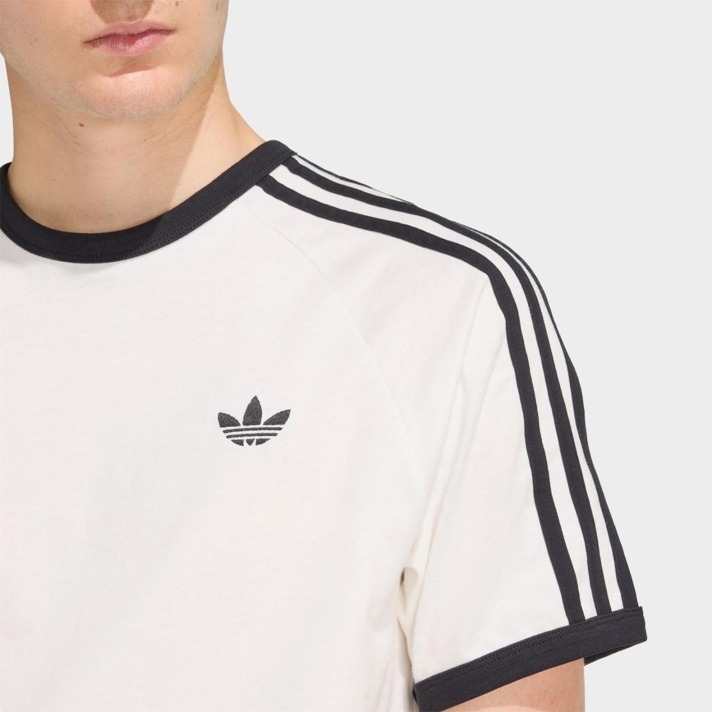 Men's adidas Originals adicolor 3-Stripes T-Shirt - White - view 4