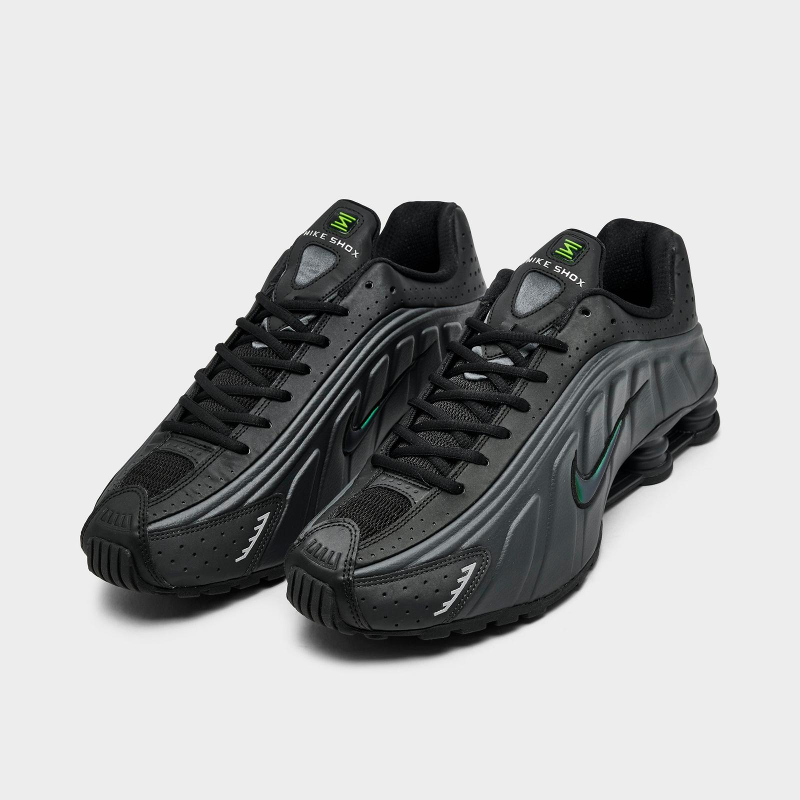 Men's Nike Shox R4 Casual Shoes - Anthracite/Multi-Color/Black