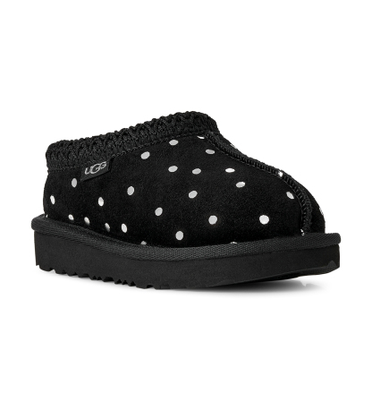 UGG® Toddler Kids Tasman II Shiny Dots Clog Slippers - Black