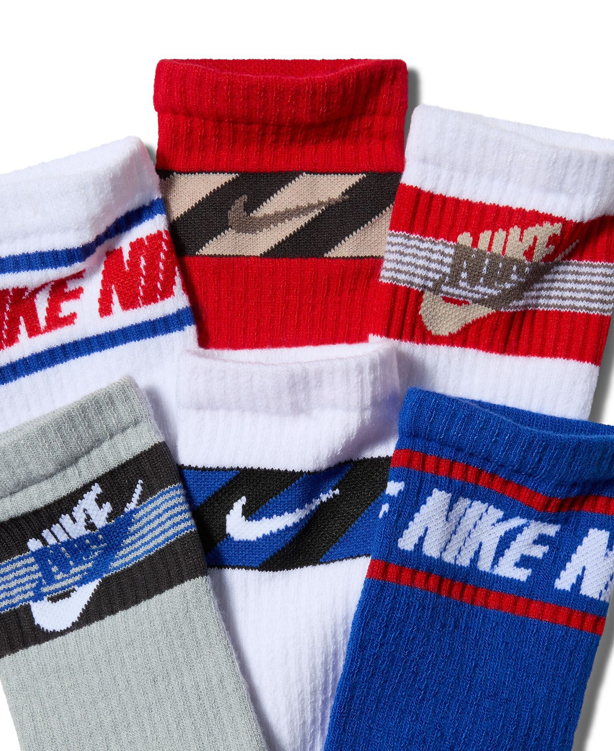 Nike Everyday Kids' Cushioned Crew Socks, 6-Pack - Multi-Color