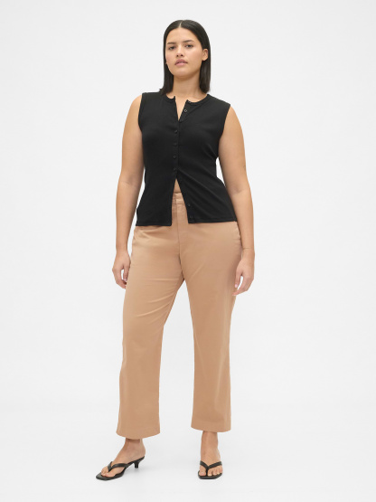 Mid Rise Khakis - Mojave tan