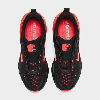 Big Kids' Nithtke Vomero 18 Running Shoes - Part 1 - Black/University Red/Anthracite/Bright Crimson - Top view