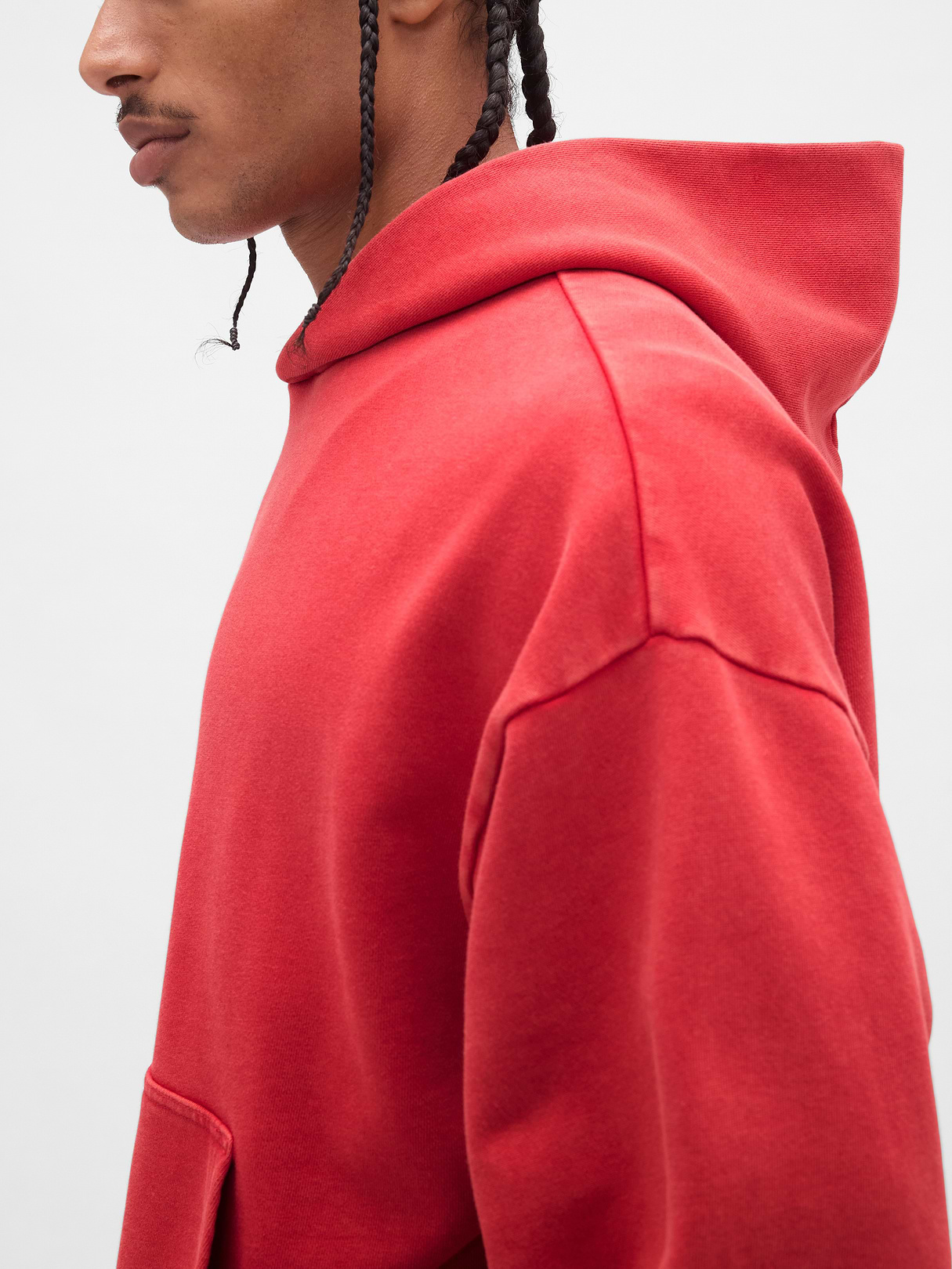 Adult Heavyweight Oversized Hoodie - MODERN RED