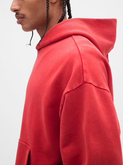Adult Heavyweight Oversized Hoodie - MODERN RED