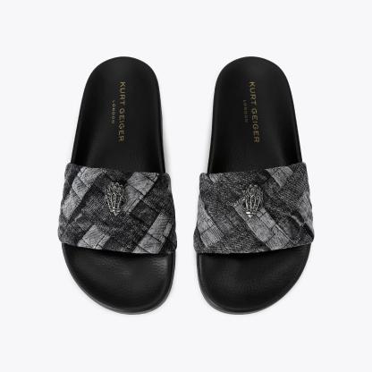 Kurt Geiger London Meena Eagle Slide - Black - view 3