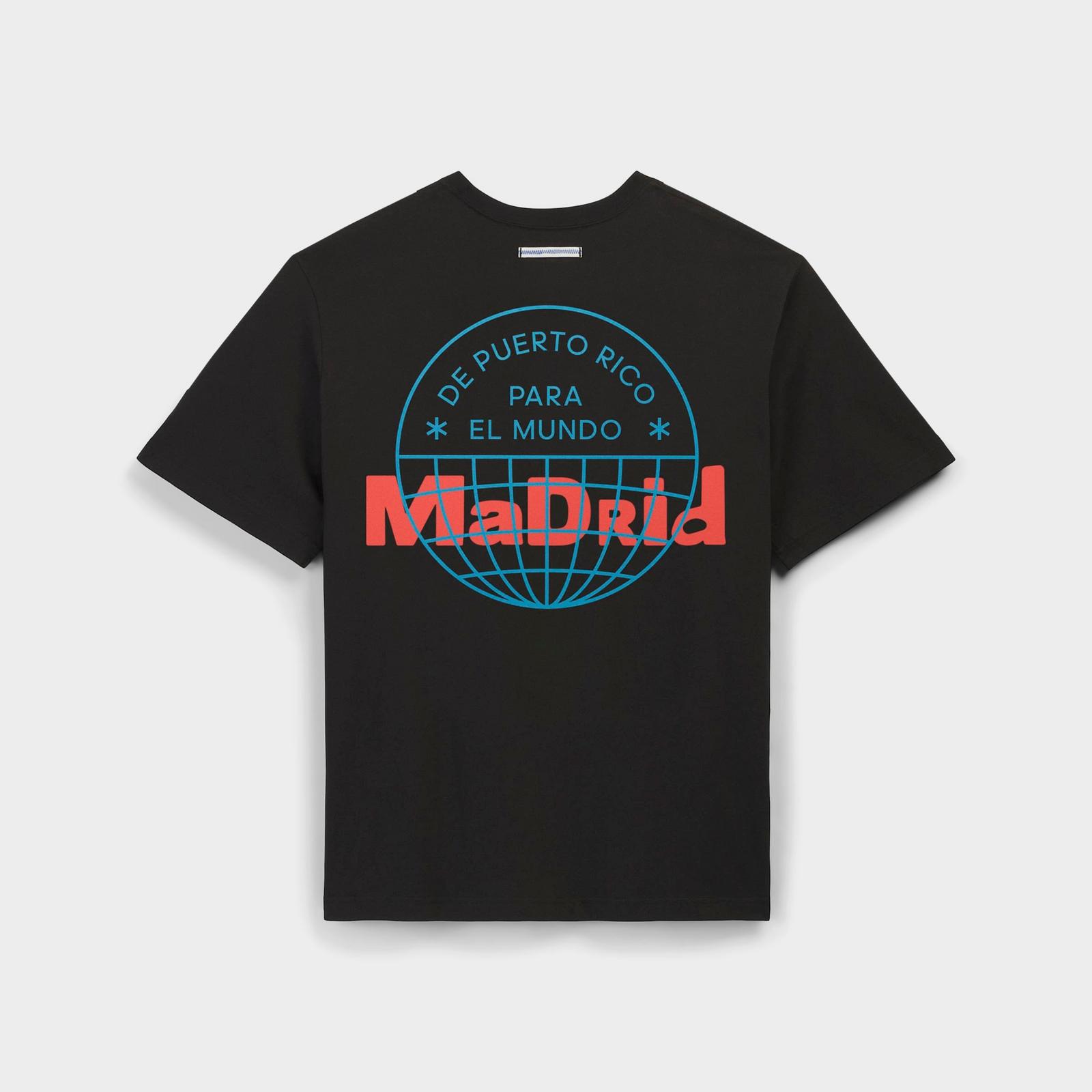 adidas Originals x Bad Bunny DTmF Madrid Graphic Oversized Heavyweight T-Shirt - Black - view 2