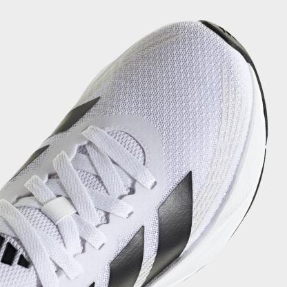 Big Kids' adidas Galaxy 8 Running Shoes - Cloud White/Core Black/Dash Grey - Detail shot