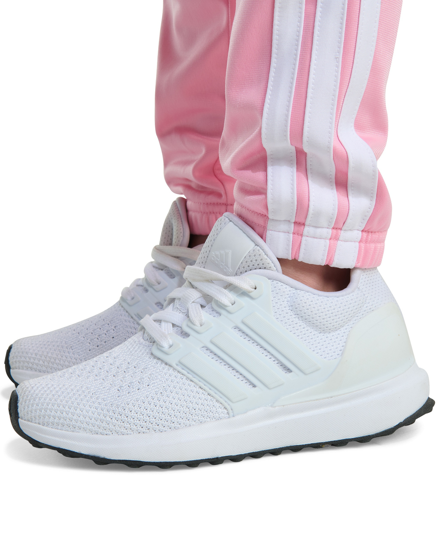 adidas Toddler & Little Girls Tricot Long-Sleeve Essential 3-Stripe Tricot Track Jacket & Pants, 2 Piece Set - Light Pink