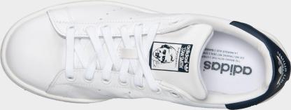 Men's adidas Originals Stan Smith Casual Shoes - Core White/Core White/Dark Blue