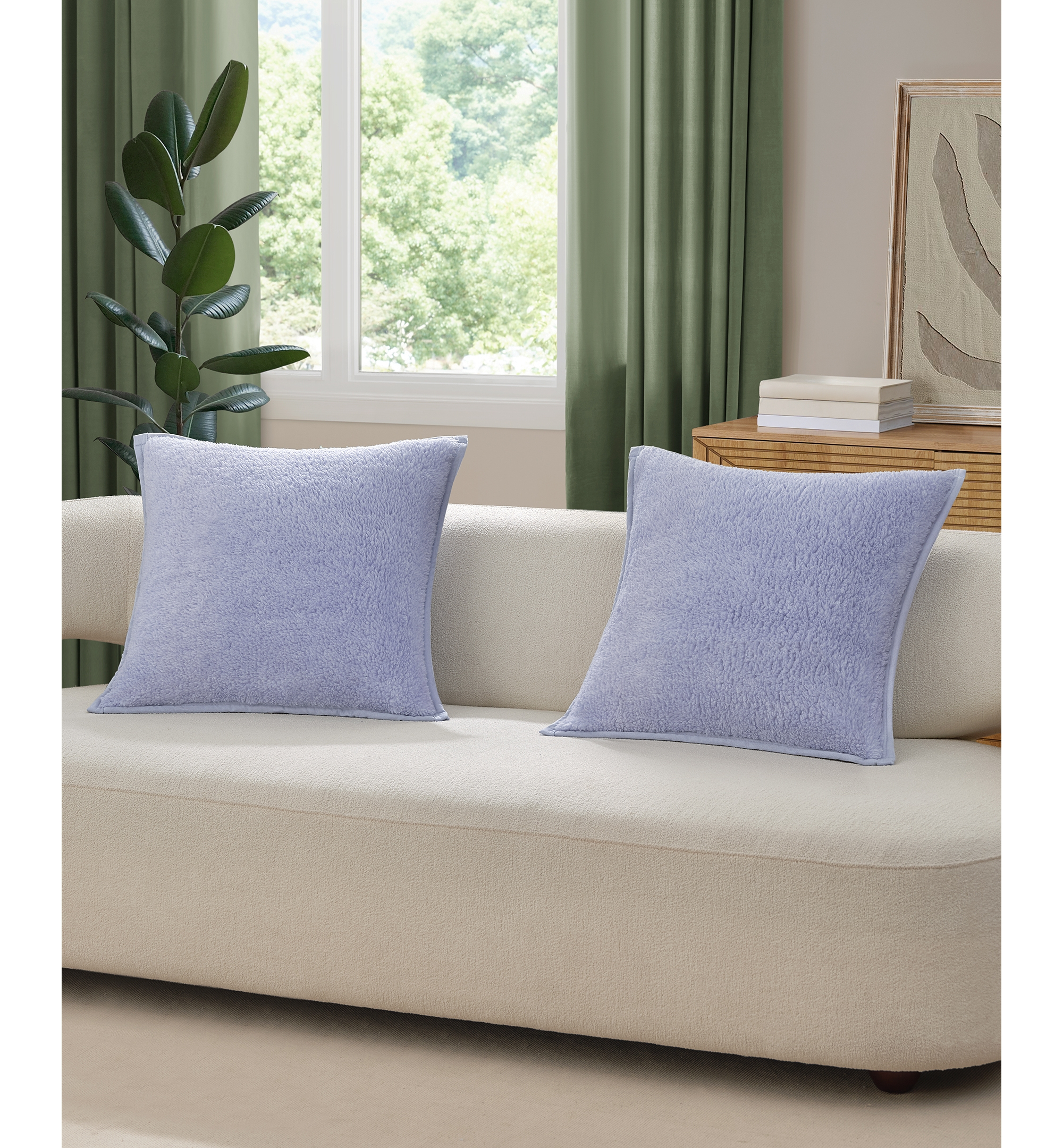 UGG® Classic UGGfluff 2-Pack Decorative Pillows, 20" x 20" - Misty Wisteria