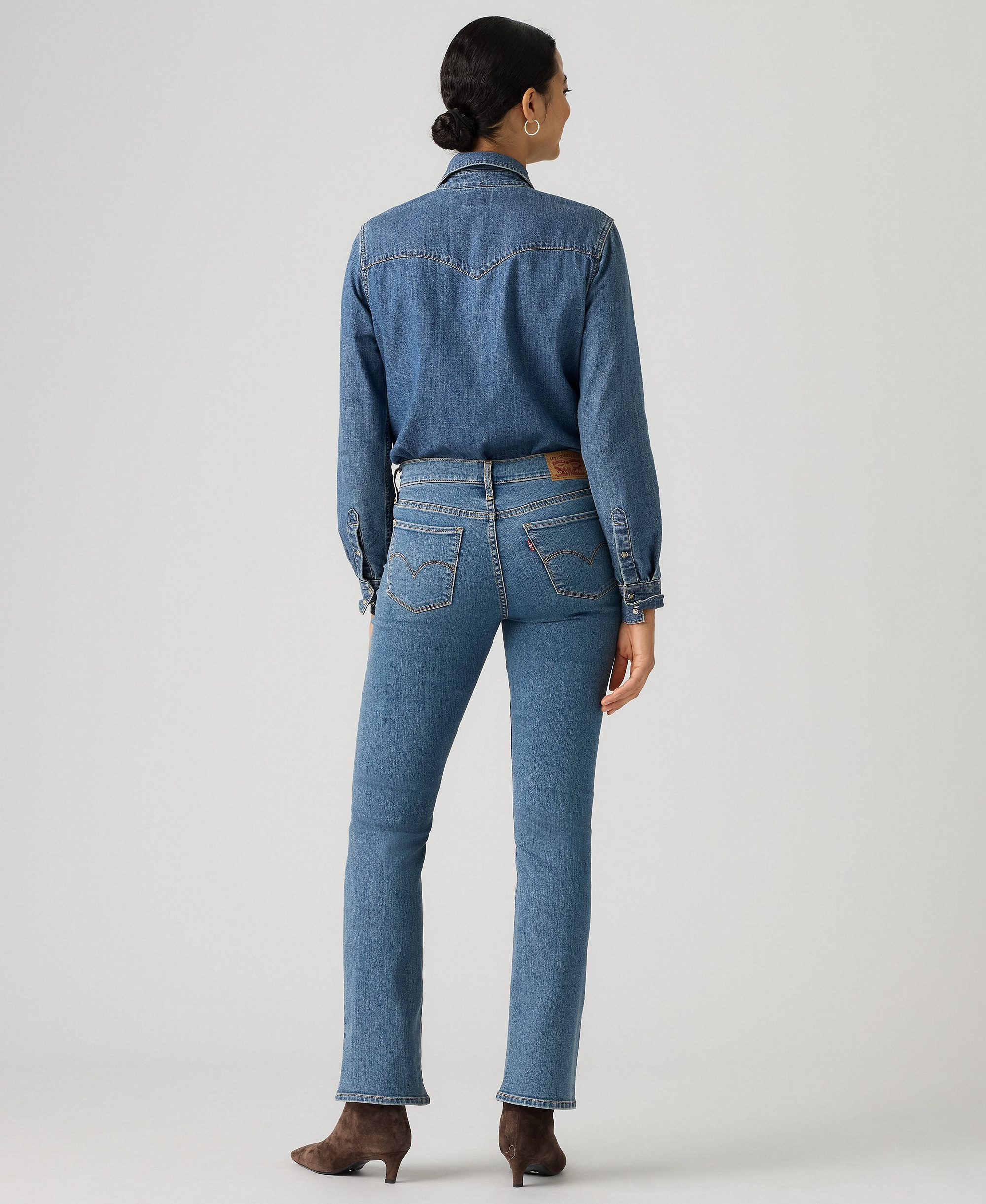 Levi's 315 Shaping Mid Rise Lightweight Bootcut Jeans - Camp Denim