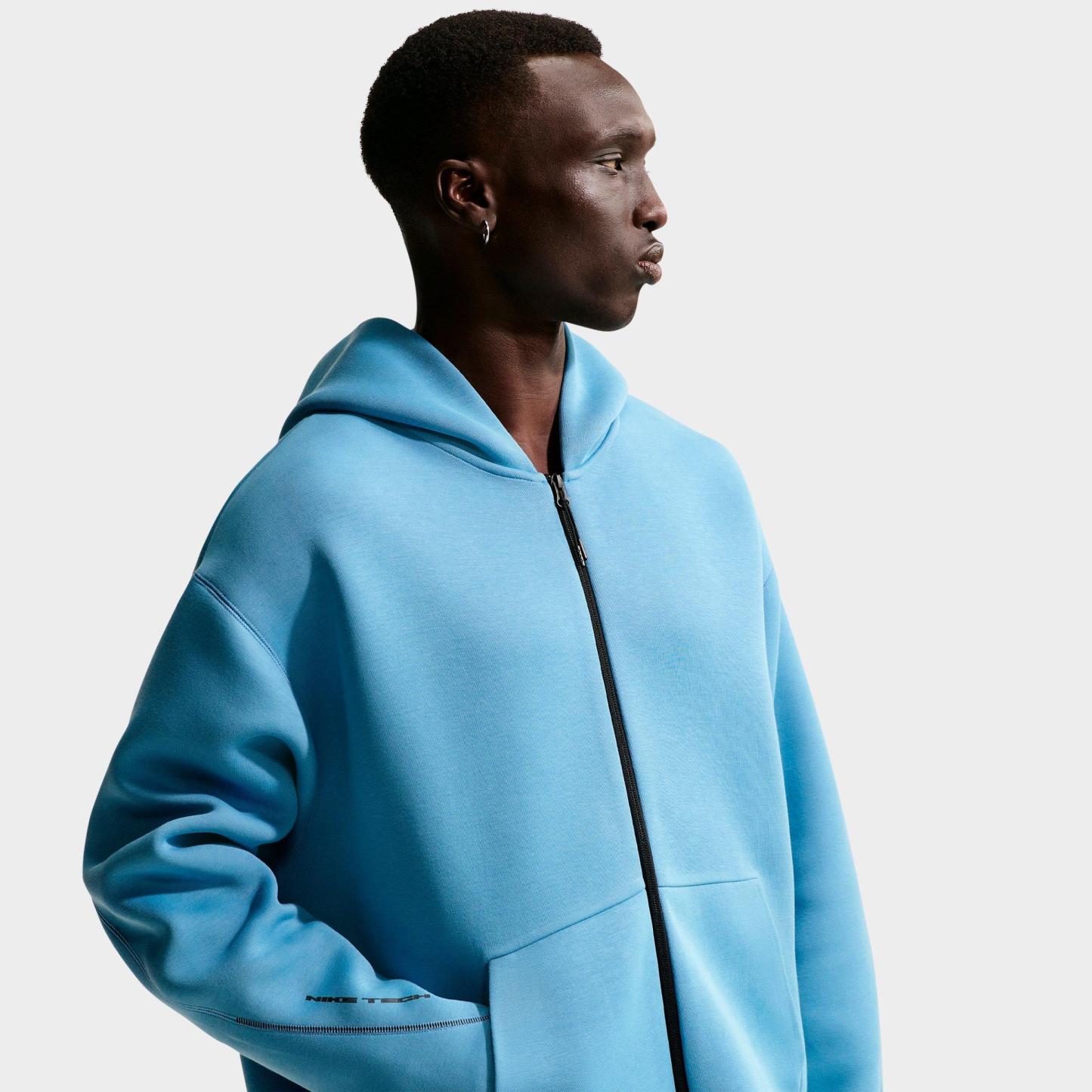Men's Nithtke Tech Fleece Ergo Full-Zip Hoodie - Work Blue/Black