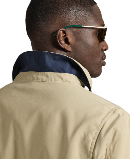 Polo Ralph Lauren Men's Big & Tall Bi-Swing Windbreaker Jackets - Khaki Uniform