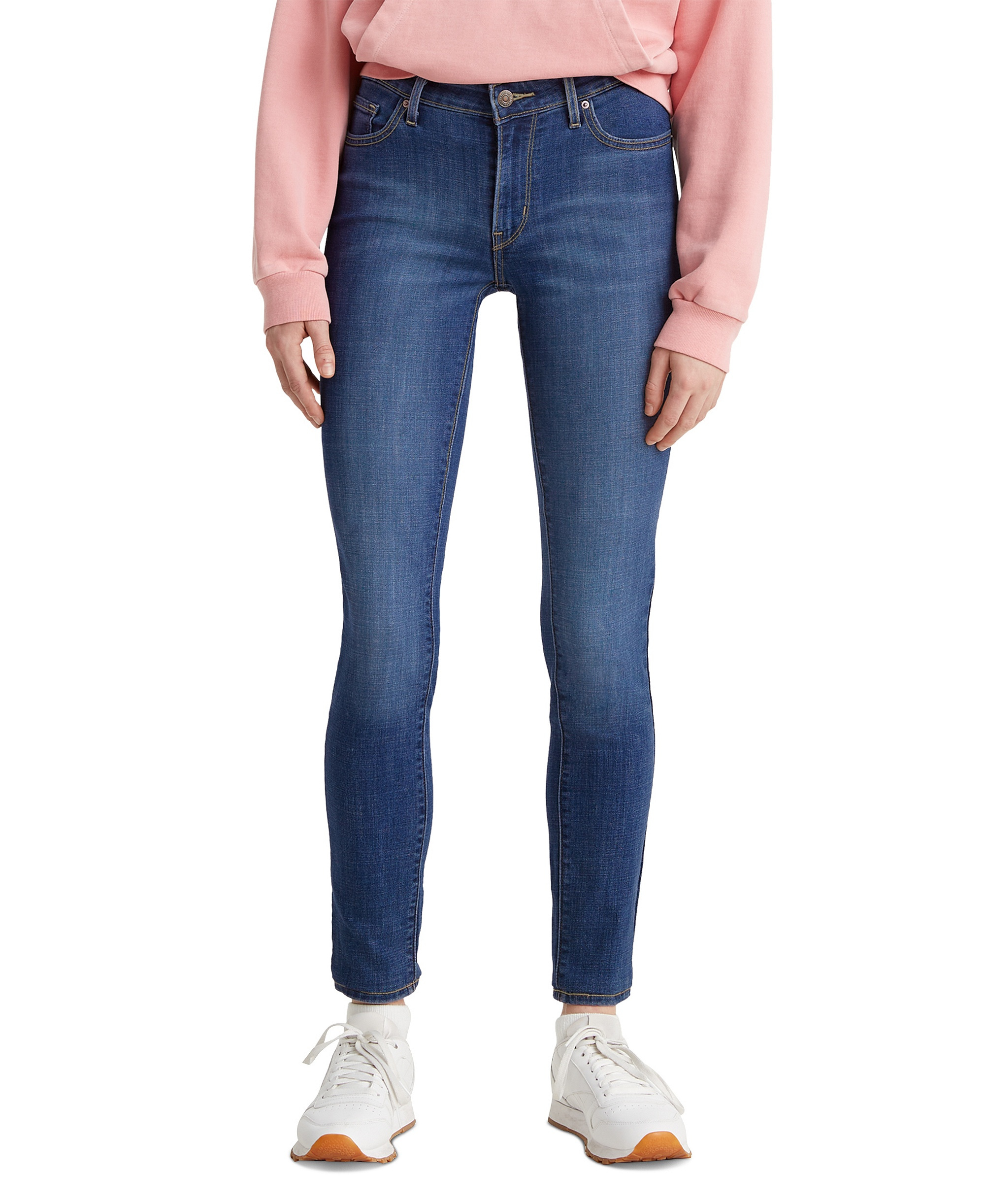 Levi's Women's 711 Mid-Rise Stretch Skinny Jeans - Marine Overboard