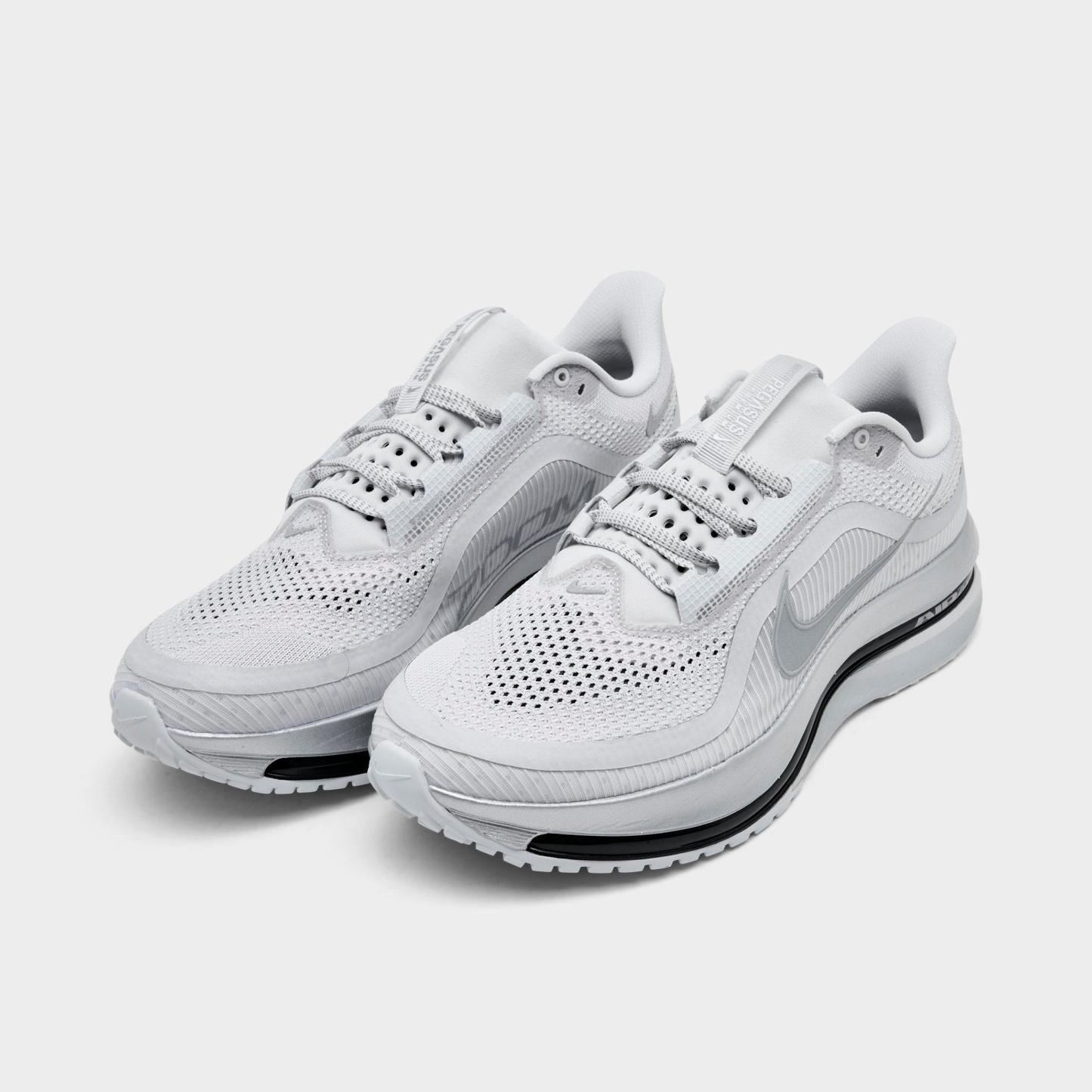 Men's Nithtke Pegasus Premium Running Shoes - Part 2 - Photon Dust/Black/Metallic Silver - Both shoes facing left