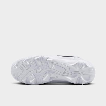Big Kids' Air Jordan Retro 1 Mid Cleats - White/Black - view 6