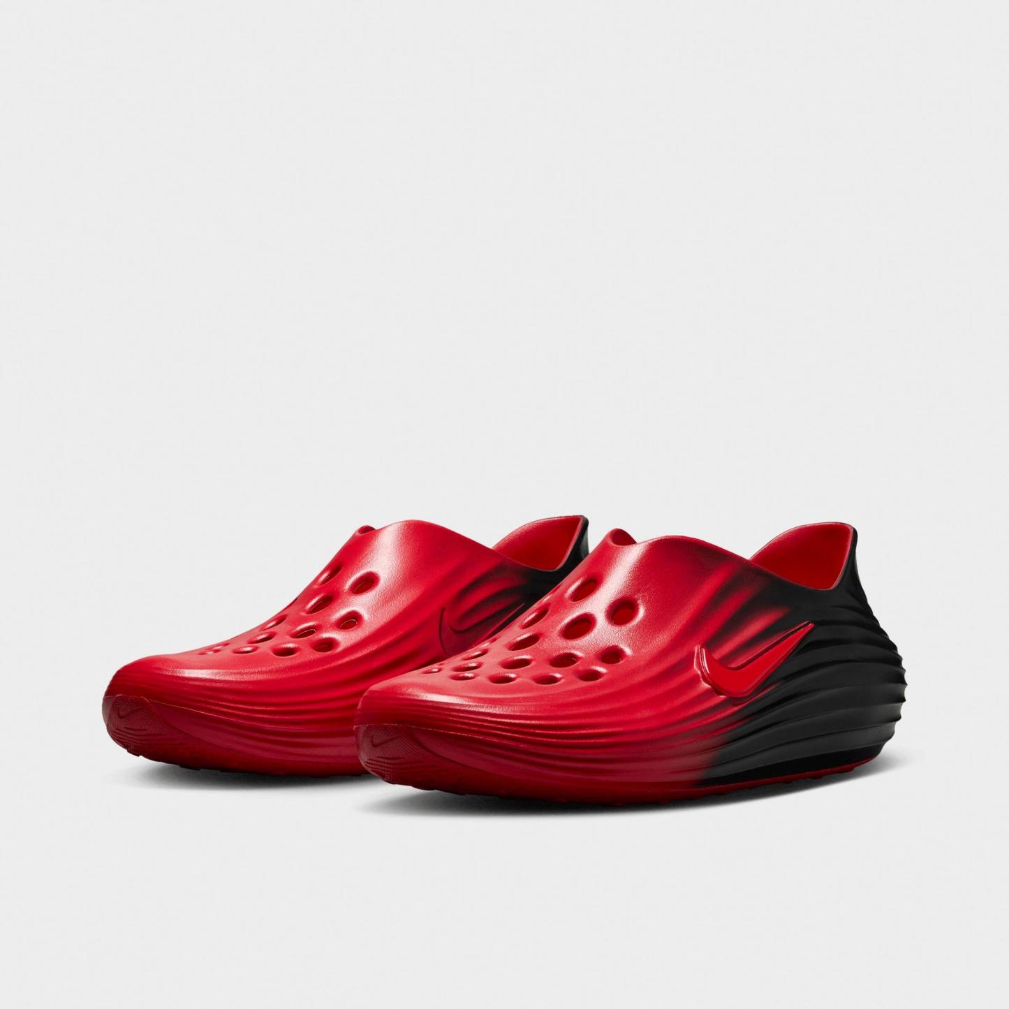 Men's Nithtke ReactX Rejuven8 Recovery Casual Shoes - Part 1 - University Red/Black/Black - Both shoes facing left