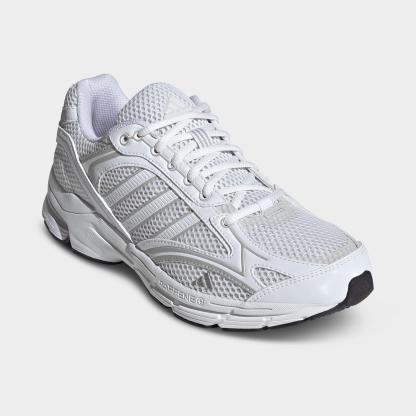Men's adidas Spiritain 2000 Casual Shoes - Part 1 - Cloud White/Cloud White/Grey - Both shoes facing left