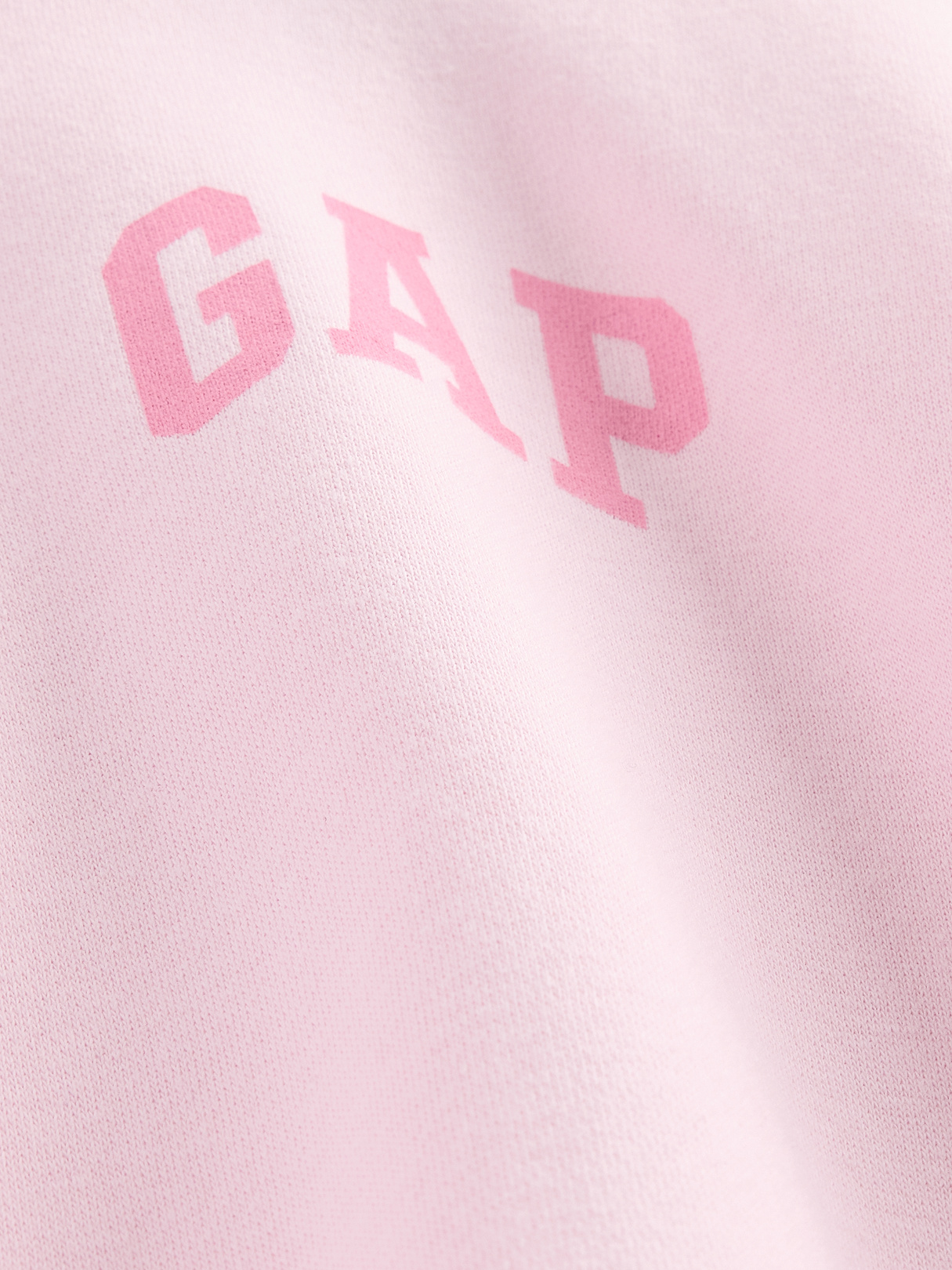 VintageSoft Crop Logo Hoodie - Primrose pink
