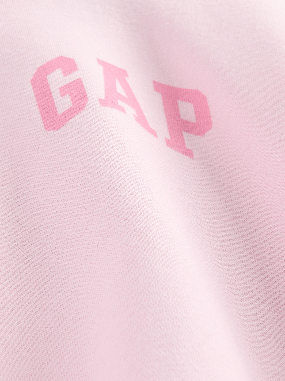 VintageSoft Crop Logo Hoodie - Primrose pink