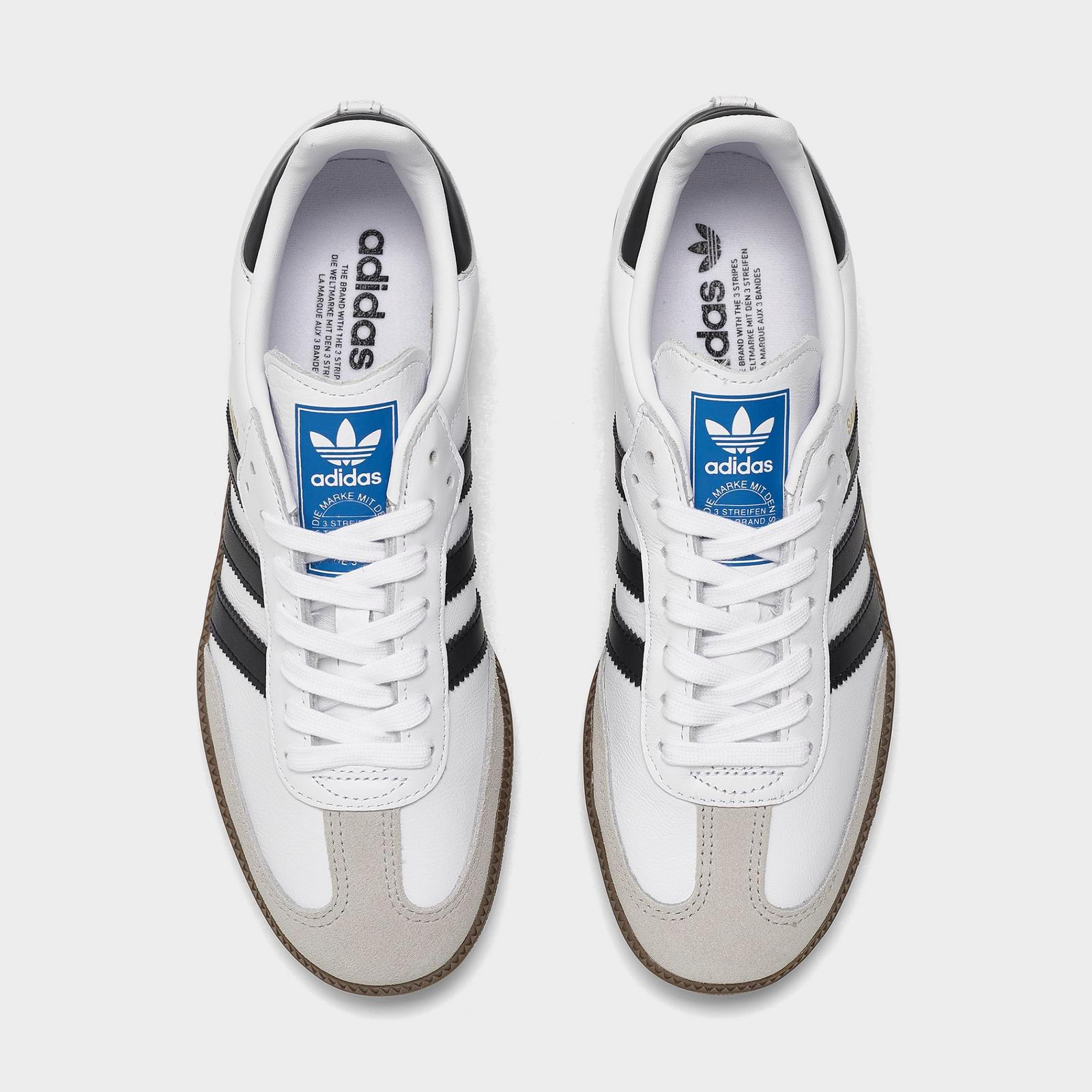 Women's adidas Originals Samba OG Casual Shoes - White/Black/Clear Granite - view 5