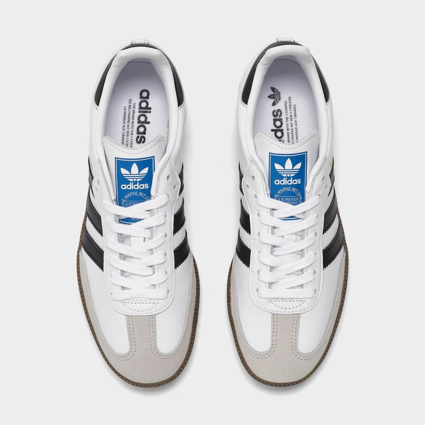 Women's adidas Originals Samba OG Casual Shoes - White/Black/Clear Granite - view 5