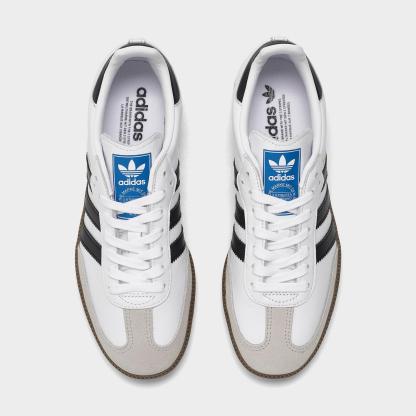Women's adidas Originals Samba OG Casual Shoes - White/Black/Clear Granite - view 5