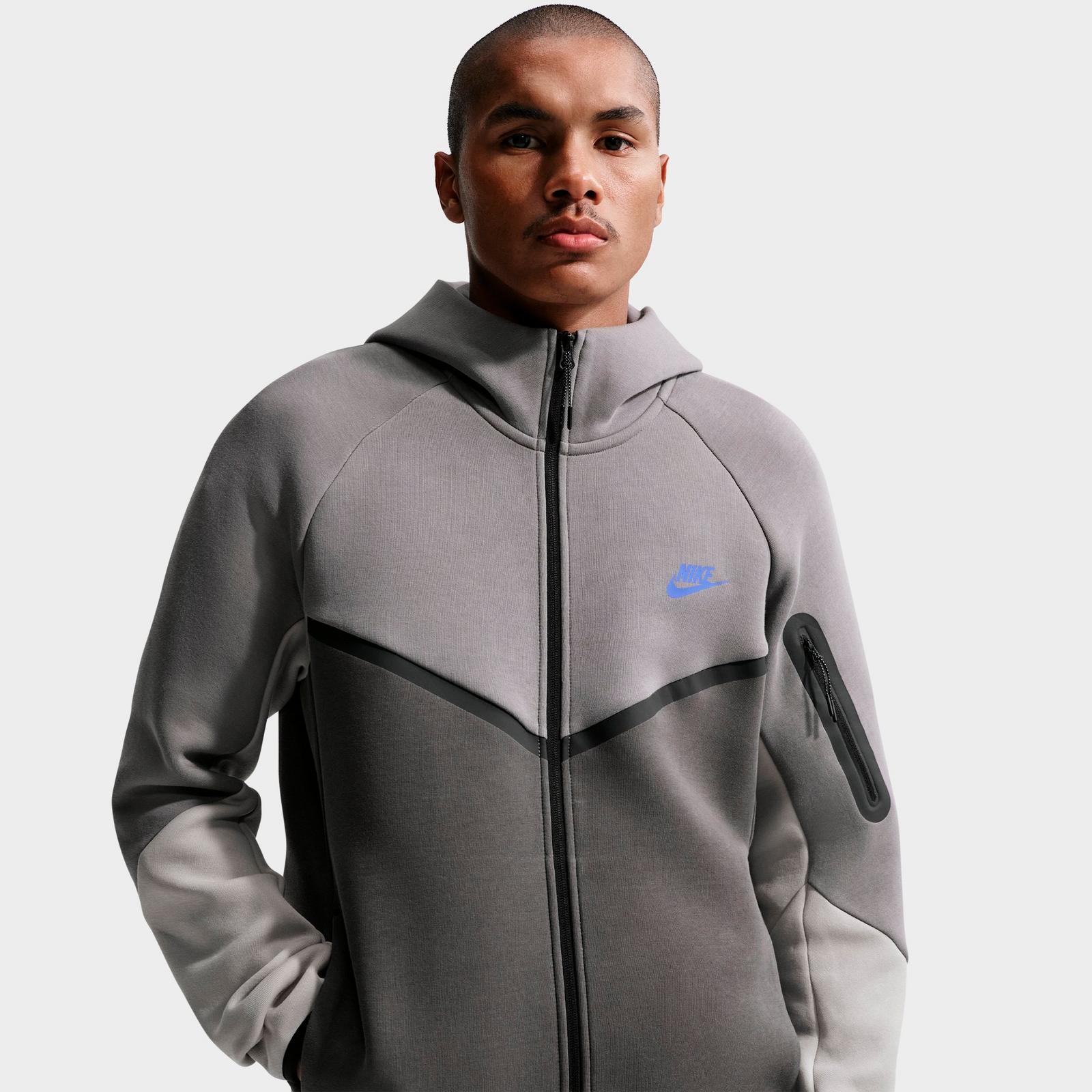 Men's Nike Tech Fleece Windrunner Full-Zip Hoodie - Black/Black (HV0949-018)