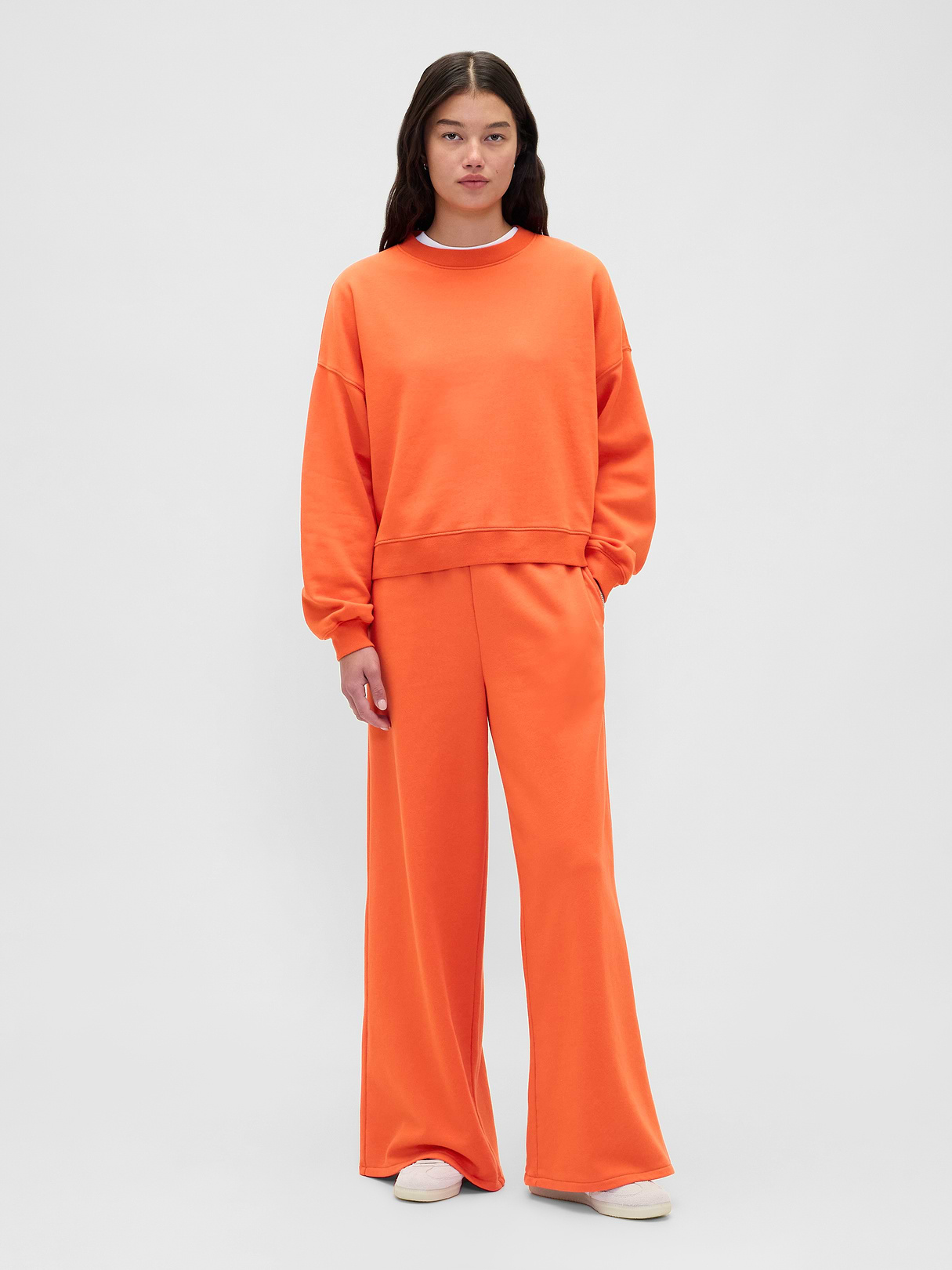 VintageSoft Baggy Sweatpants - Orange blaze