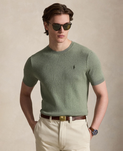 Polo Ralph Lauren Men's Crewneck Sweater - Fern Green Heather