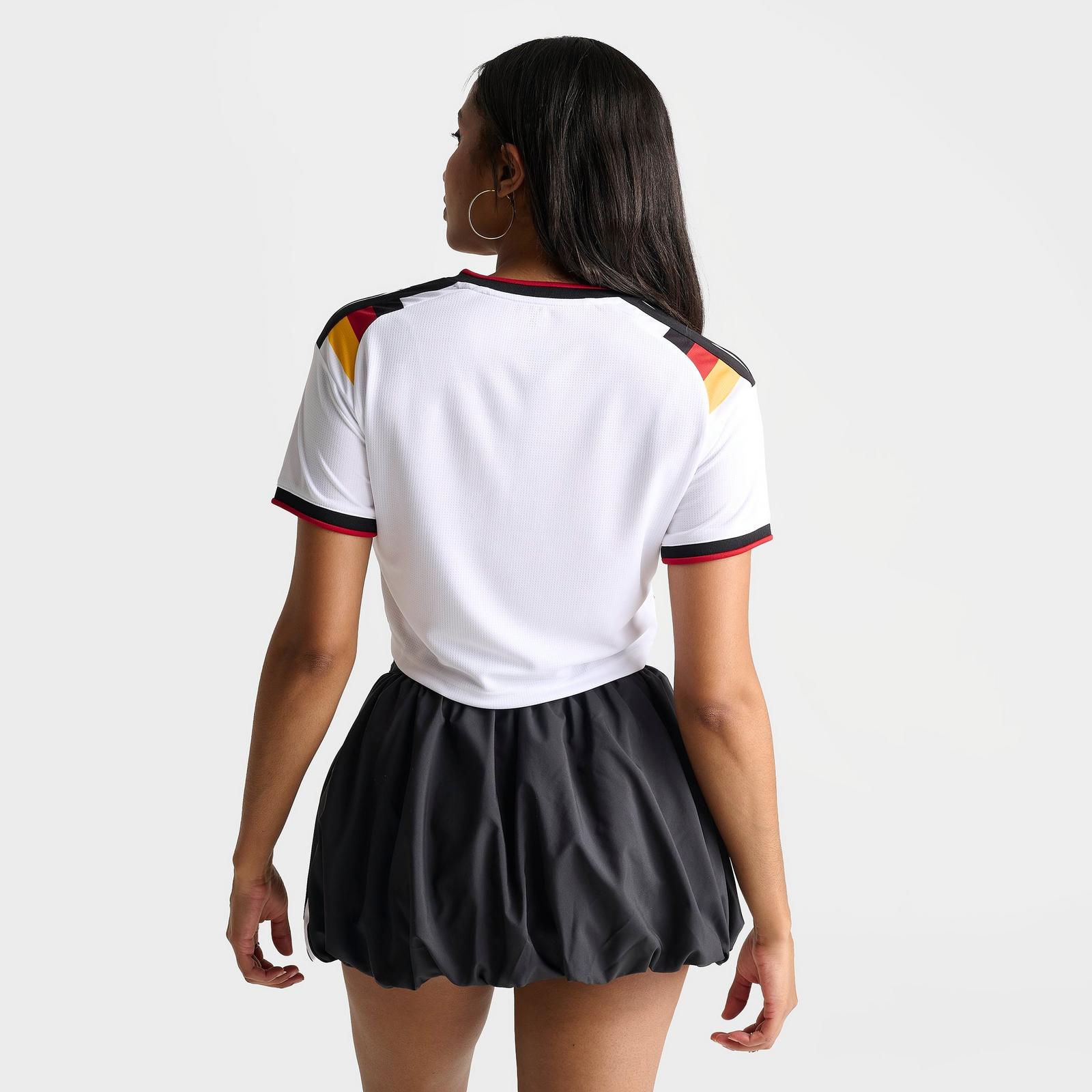 Women's adidas Germany 2026 Home Cropped Jersey - White - view 4