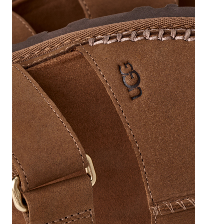 UGG® Women's GoldenGaze Slide Sandals - Dark Chestnut
