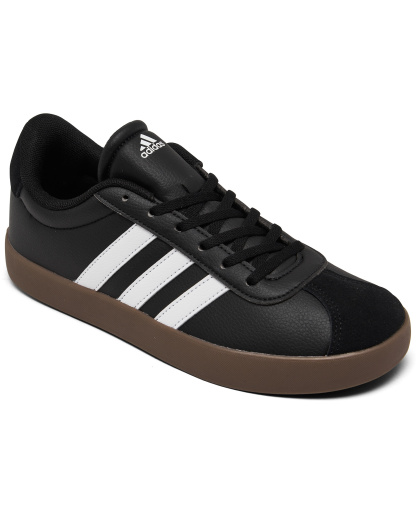 adidas Big Kids VL Court 3.0 Casual Sneakers from Finish Line - Core Black, Cloud White