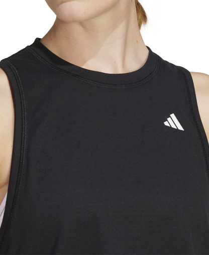 adidas Women's Train Essentials Boxy Workout Tank - Black
