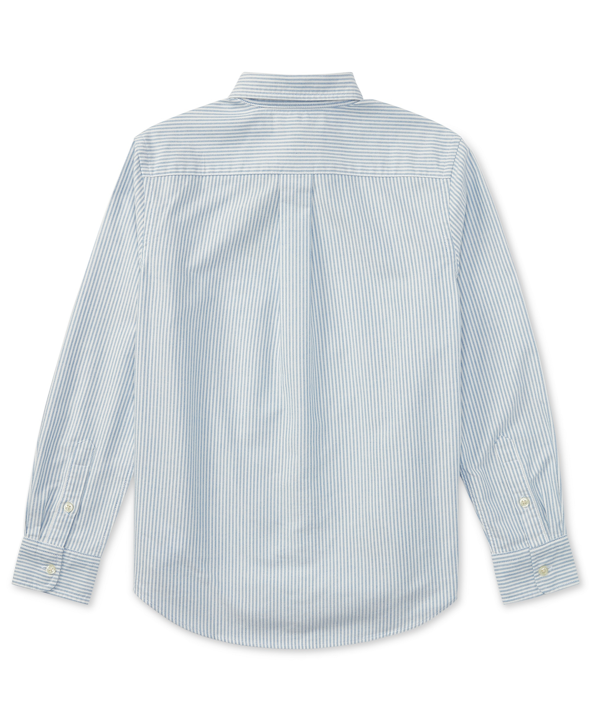 Polo Ralph Lauren 8-20 Boys' Embroidered Pony Logo Cotton Oxford Shirt - Light Blue Stripe
