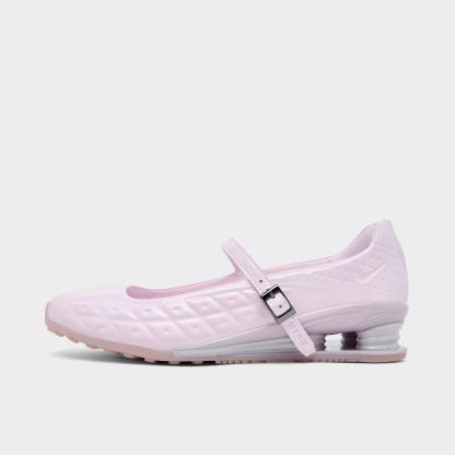 Women's Nithtke Shox Z Calistra Mary Jane Casual Shoes - Pearl Pink/Platinum Violet - Left shoe facing left. Outside of the shoe.
