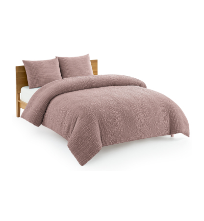 UGG® Devon Seersucker 3-Piece Comforter Sets - Rosewood