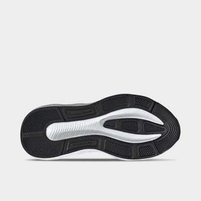 Big Kids' adidas Galaxy 8 Running Shoes - Core Black/Cloud White/Carbon - Bottom view