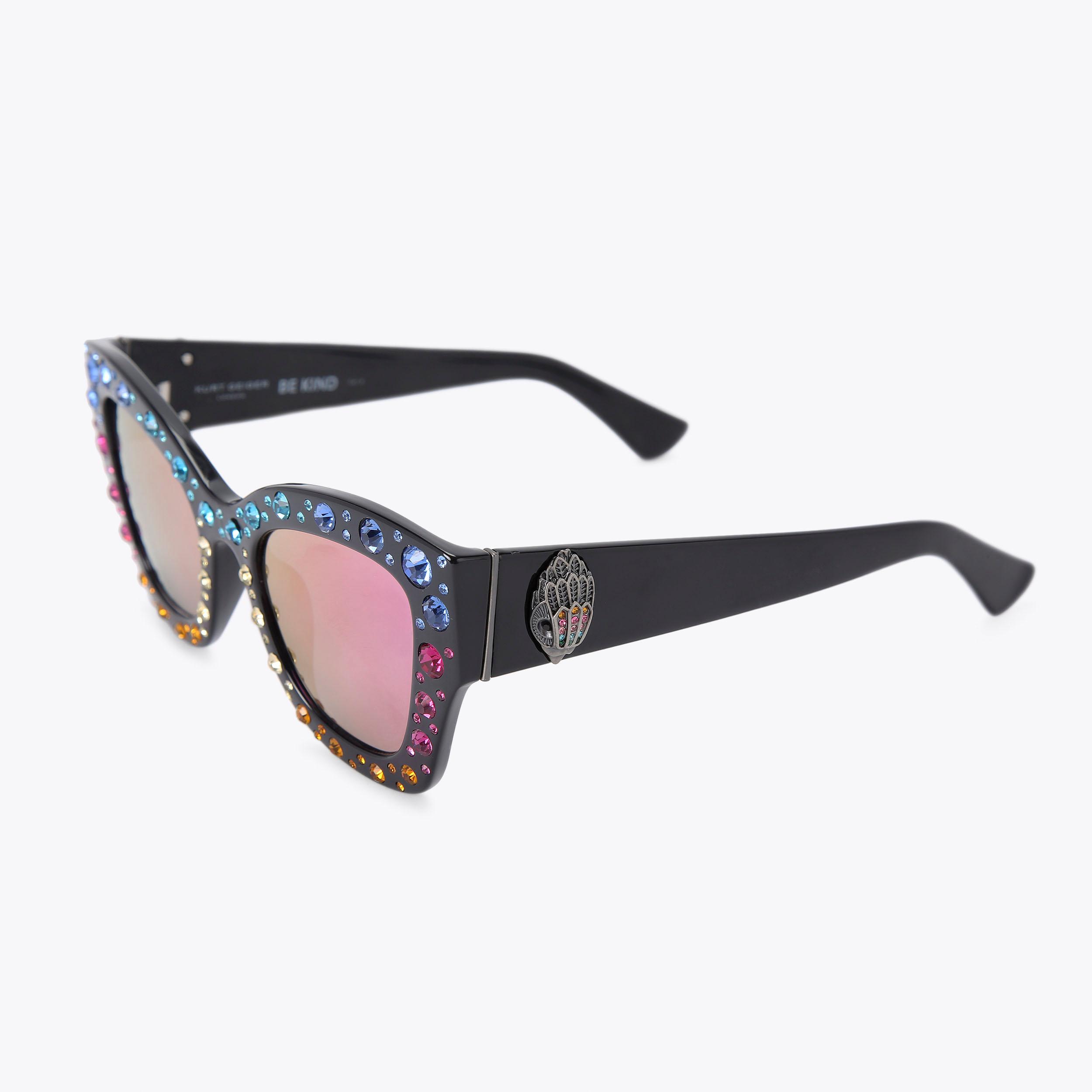 Kurt Geiger London Shorditch Gem Butterfly Sunglasses - Multi Colored - view 3