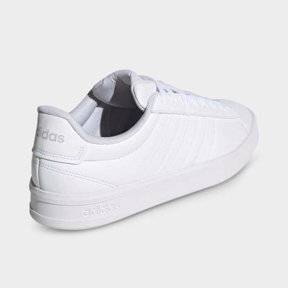 Men's adidas Grand Court 3.0 Casual Shoes - Cloud White/Cloud White/Grey - Back view