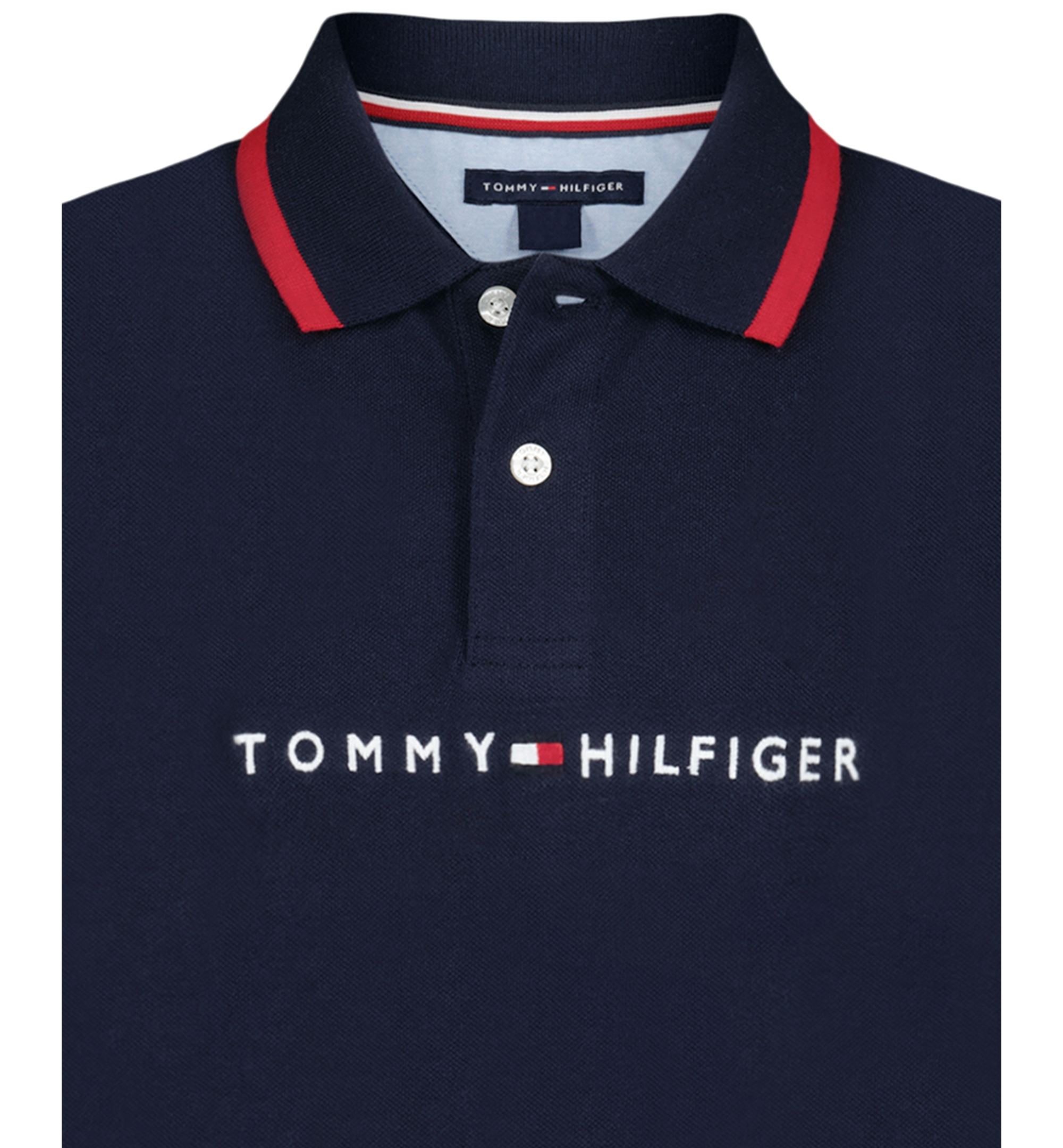 Tommy Hilfiger Boys' 2T-7 Tomas Short-Sleeve Tipped Polo Shirt - Navy Blazer